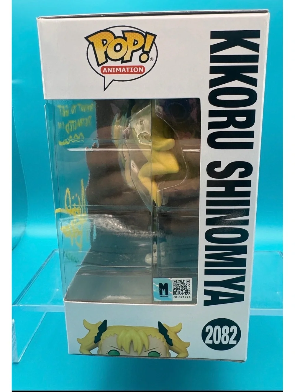Abigail Blythe signed Kikoru Shinomiya Kaiju No. 8 funko pop 2082 with MAS COA